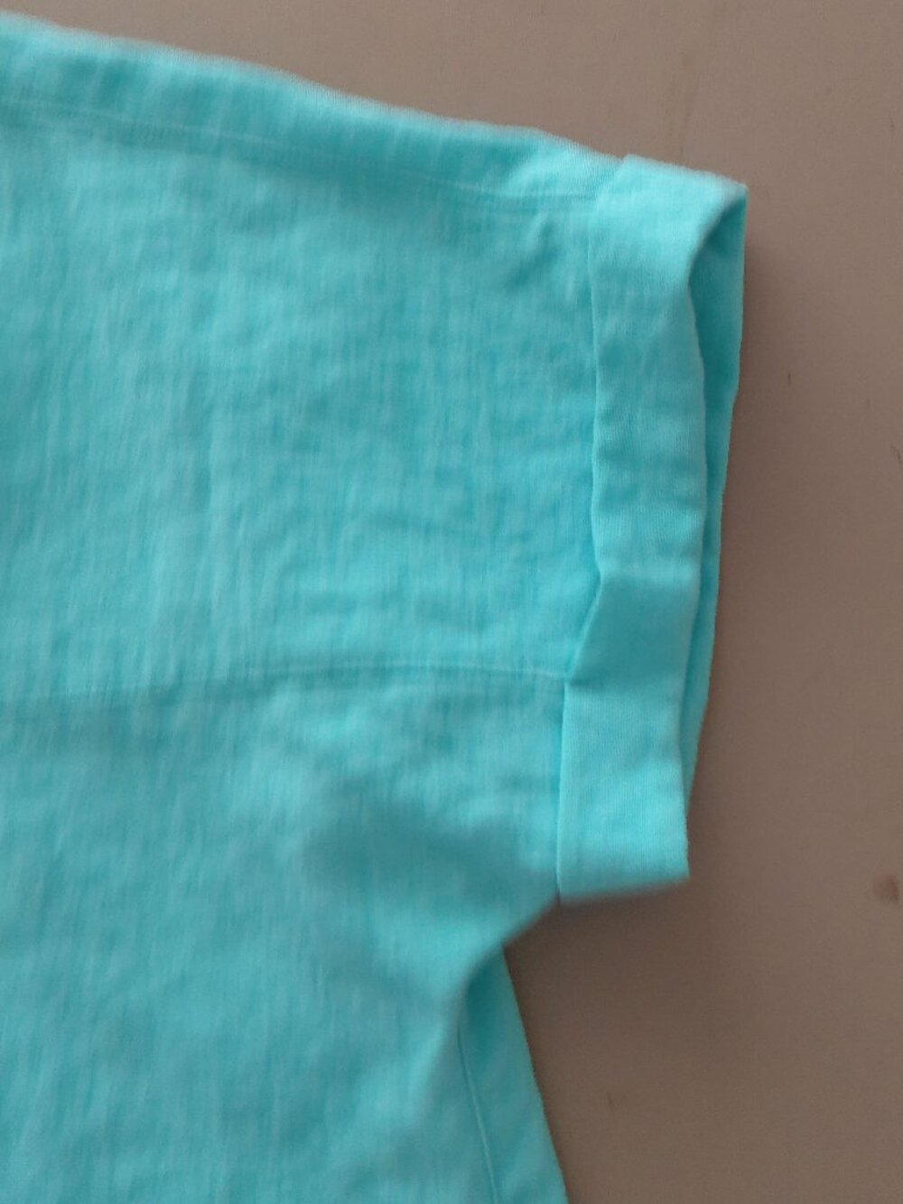 JOHN MARK NWOT Short Cuffed Sleeve Collared Button-Up Turquoise Shirt L - Picture 4 of 10